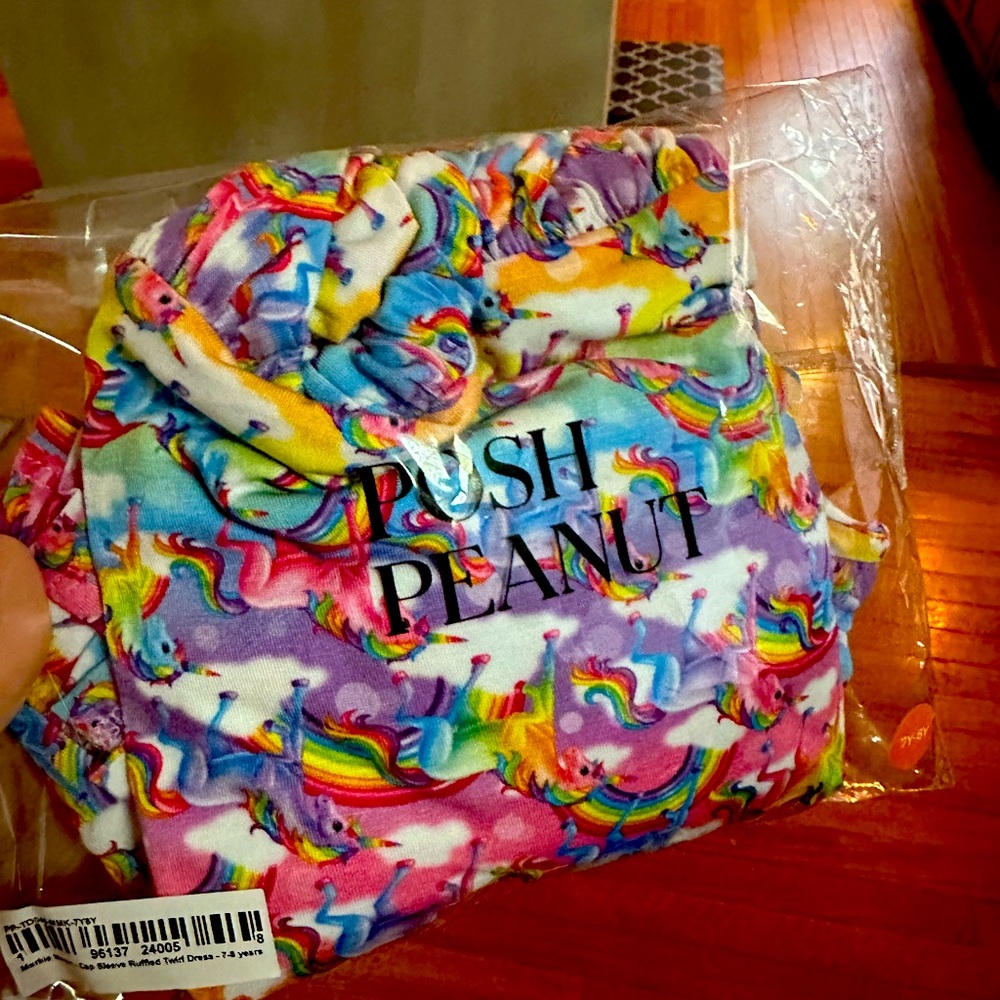 Unicorn Lisa Frank by posh peanut 7/8 dress
